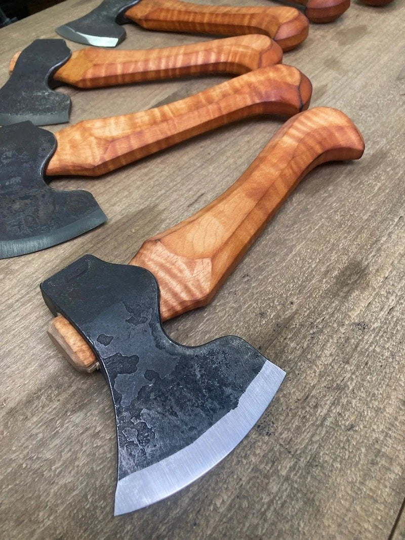 Spoon Carving Axe with Tiger Maple Handle